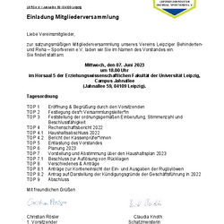 Einladung - Tagesordnung MV 2023